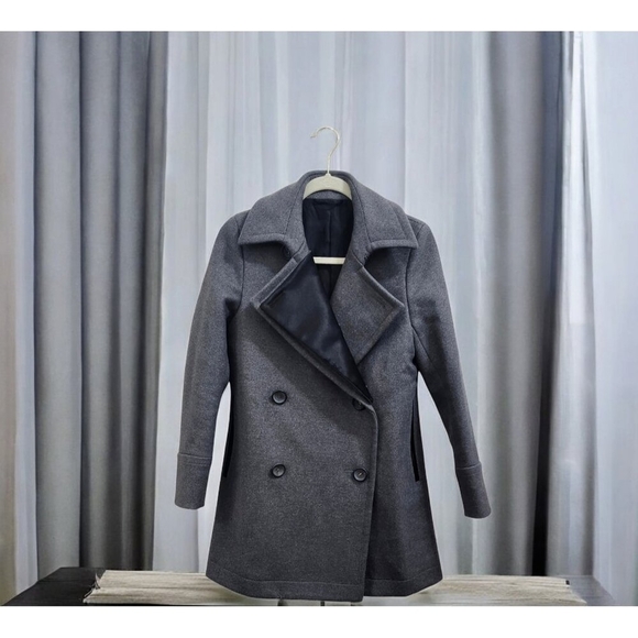 The Reracs peacoat for women WOOL Grey Size 36 /US S - Picture 1 of 16